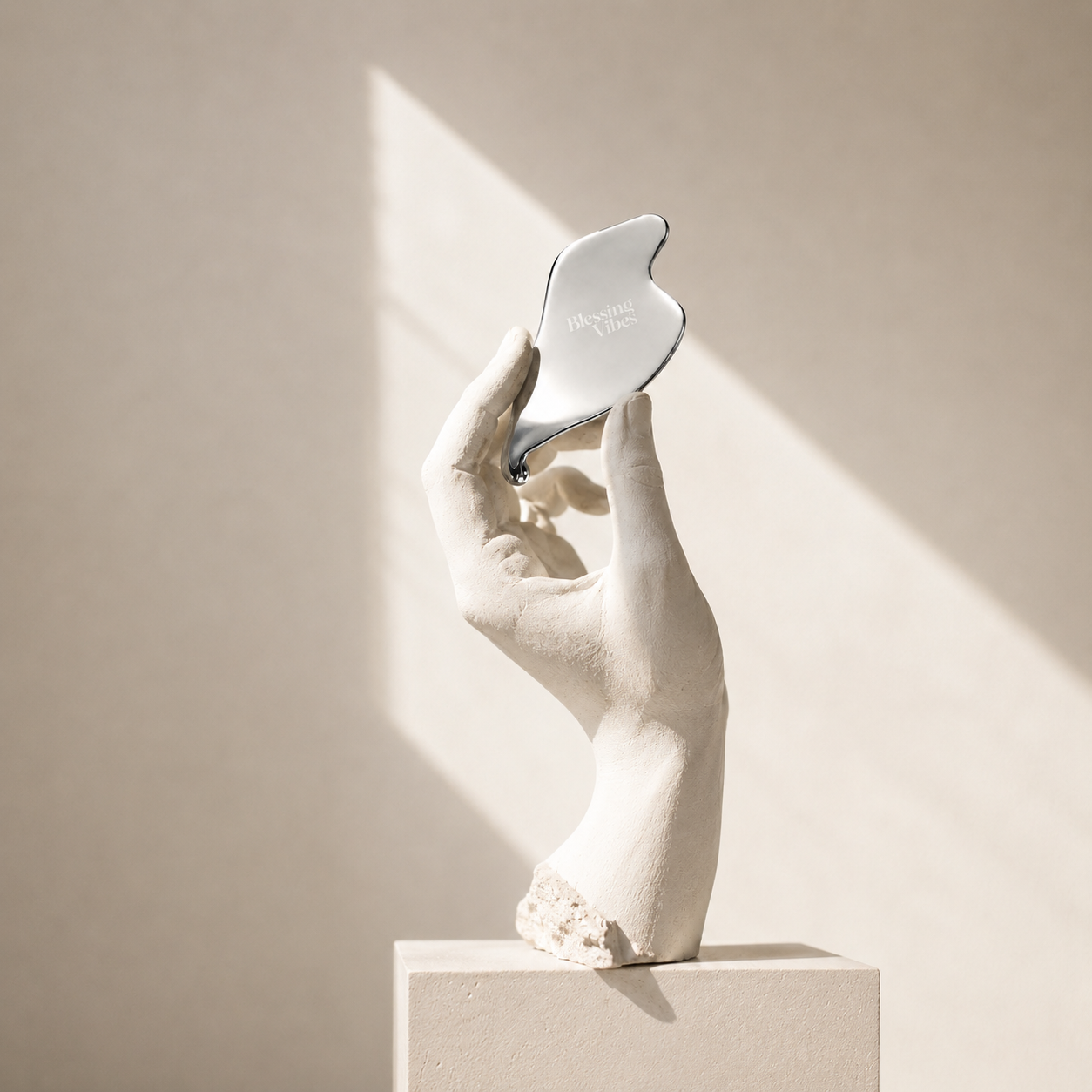 The Flowdrop™ Sculpting Stainless-Steel Gua sha